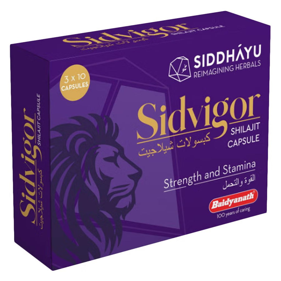 SIDDHAYU SIDVIGOR SHILAJIT PACK OF 30'S