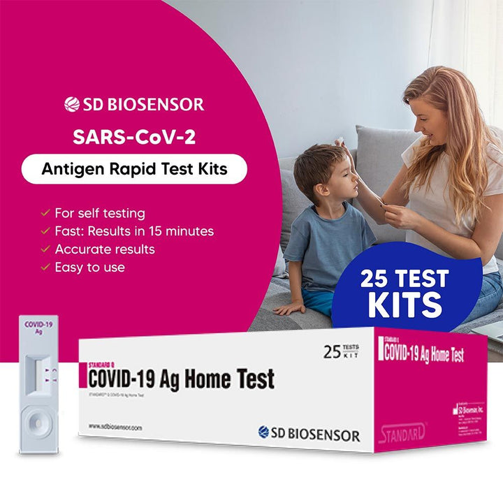 SD Biosensor Standard Q Covid-19 Antigen Rapid Self Test Kit 25's - Easy Pharmacy LLC