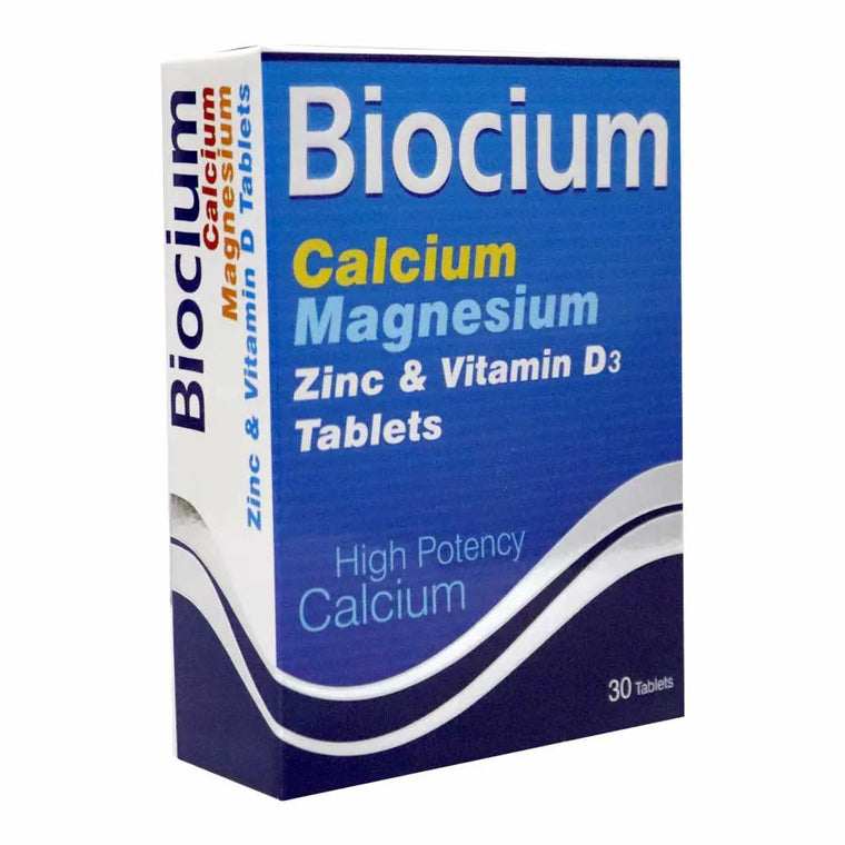 Simplify Your Bone Health Routine with Biocium Calcium Magnesium Zinc Vitamin D3 Tablets