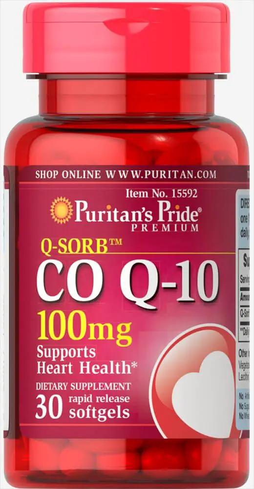 Discover the Heart Health Benefits of Puritan's Pride Q-Sorb Co Q-10 100 mg 30 Rapid Release Softgels