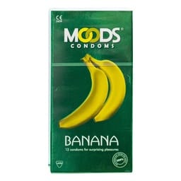 Moods Banana Condoms Flavoured 12 Count