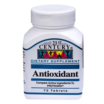 21st Century Antioxidant Vitamin A C E Tablets 75 Count Dietary Supplement For Antioxidant Support