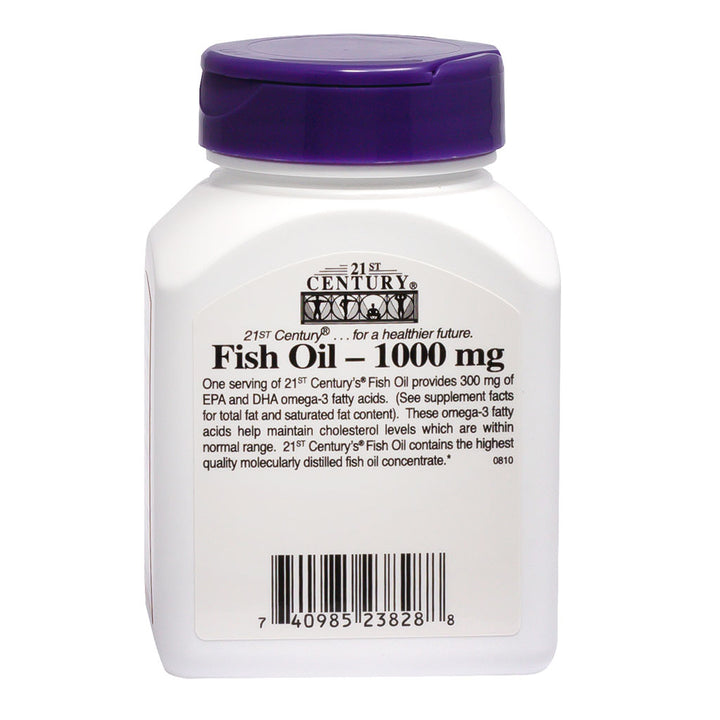 21st Century Omega 3 1000mg Fish Oil Supplement Softgels, Pack of 30's - Easy Pharmacy LLC