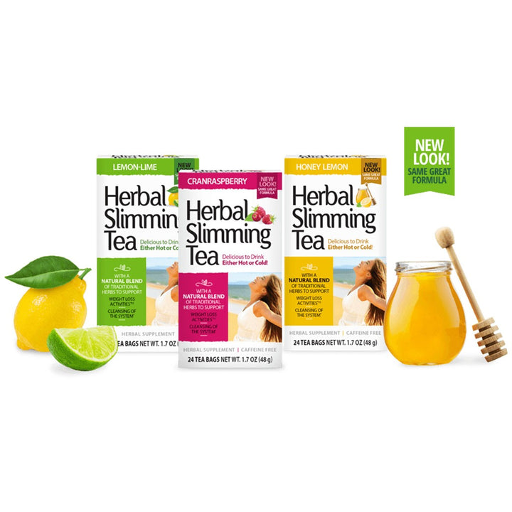 21st Century Herbal Slimming Tea Bag, CranRaspberry, Pack of 24's - Easy Pharmacy LLC