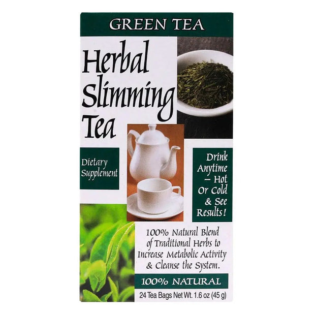21st Century Herbal Slimming Tea Bag Green Tea Pack of 24 Tea Bags Supports Weight Loss and Detox