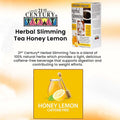 21st Century Herbal Slimming Tea Bag Honey Lemon Senna Formula Pack Of 24 Count Caffeine Free