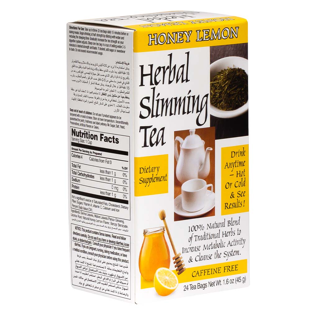 21st Century Herbal Slimming Tea Bag, Honey Lemon, Pack of 24's - Easy Pharmacy LLC