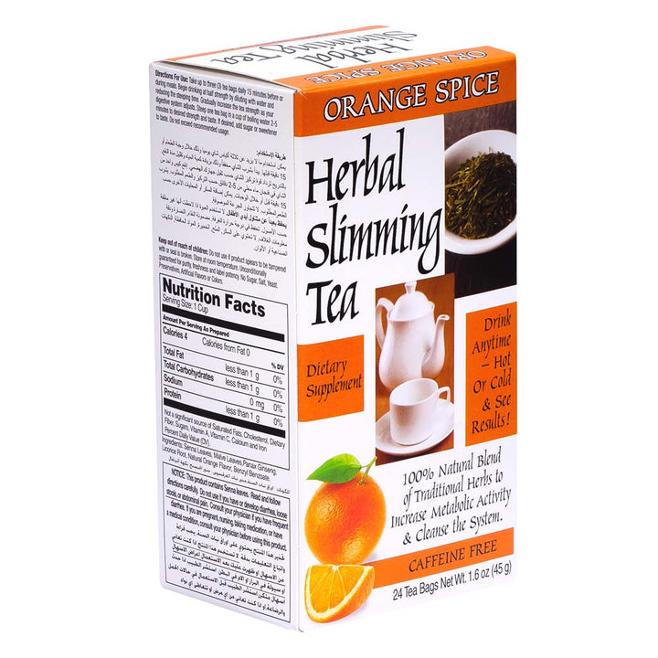 21st Century Herbal Slimming Tea Bag, Orange Spice, Pack of 24's - Easy Pharmacy LLC