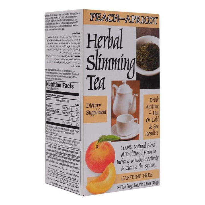 21st Century Herbal Slimming Tea Bag, Peach-Apricot, Pack of 24's - Easy Pharmacy LLC