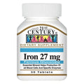 21st Century Iron Tablets 27 mg Supports Healthy Blood Count And Red Blood Cell Formation Pack Of 30