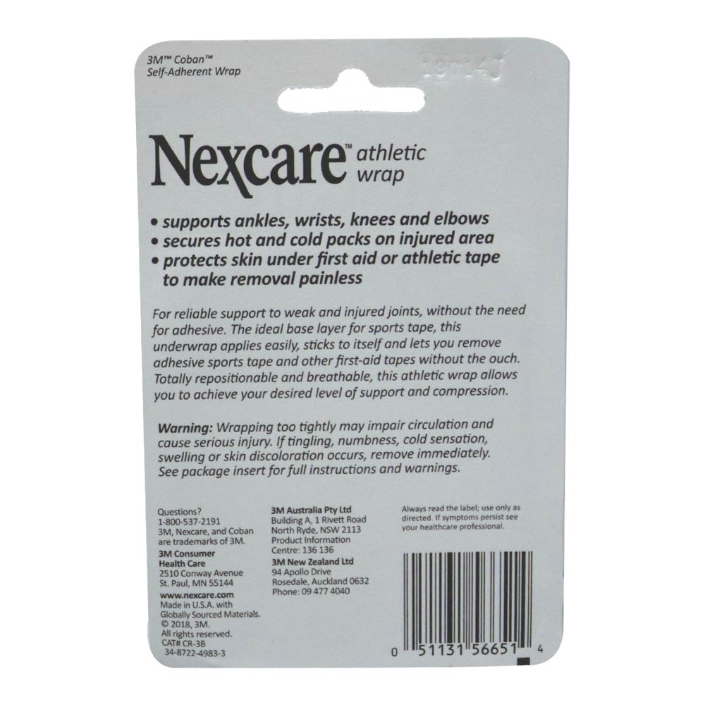3M Nexcare Athletic Wrap Blue 3 inch x 2.2 yards - Easy Pharmacy LLC