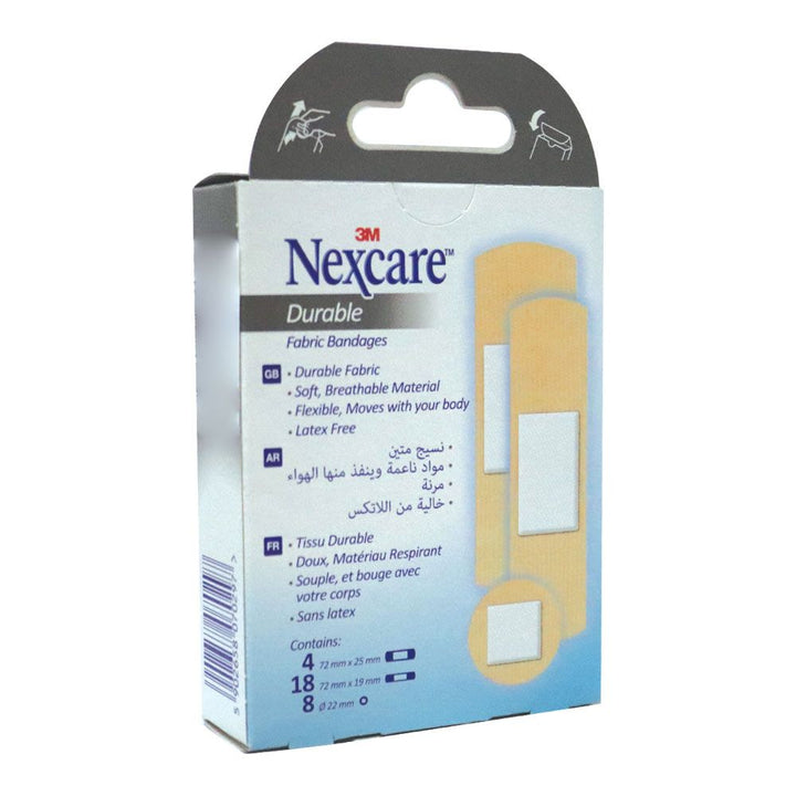 3M Nexcare Durable Fabric Bandage Assorted 30's - Easy Pharmacy LLC