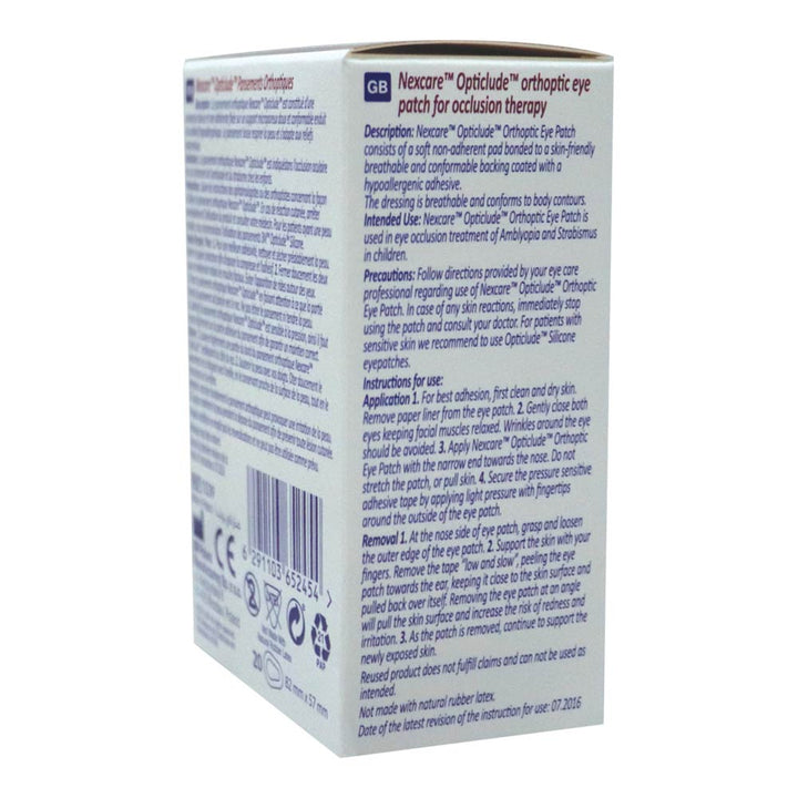 3M Nexcare Opticlude Eye Patch Regular 20's 1539 - Easy Pharmacy LLC