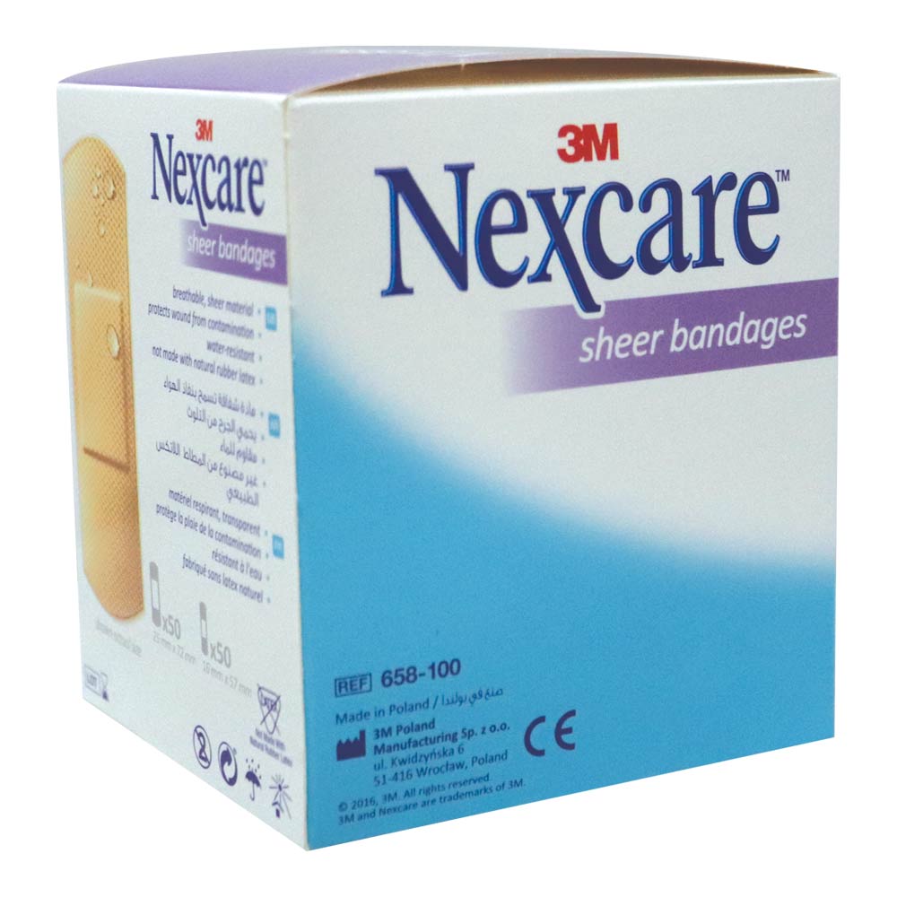 3M Nexcare Sheer Assorted Bandages 100's - Easy Pharmacy LLC