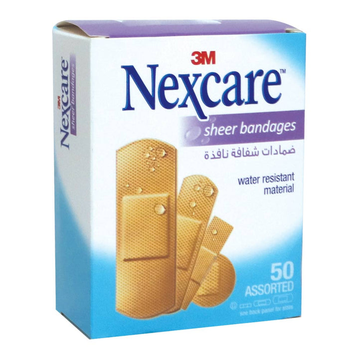 3M Nexcare Sheer Assorted Bandages 50's - Easy Pharmacy LLC