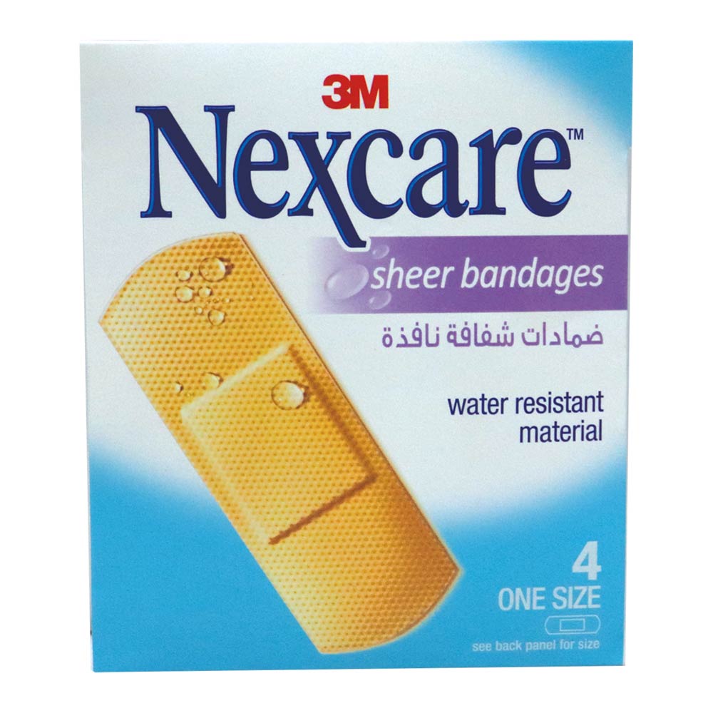 3M Nexcare Sheer Bandages 4's - Easy Pharmacy LLC