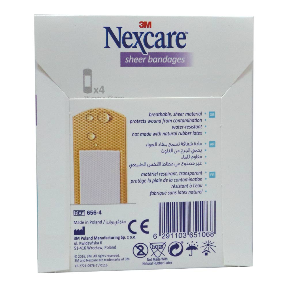 3M Nexcare Sheer Bandages 4's - Easy Pharmacy LLC