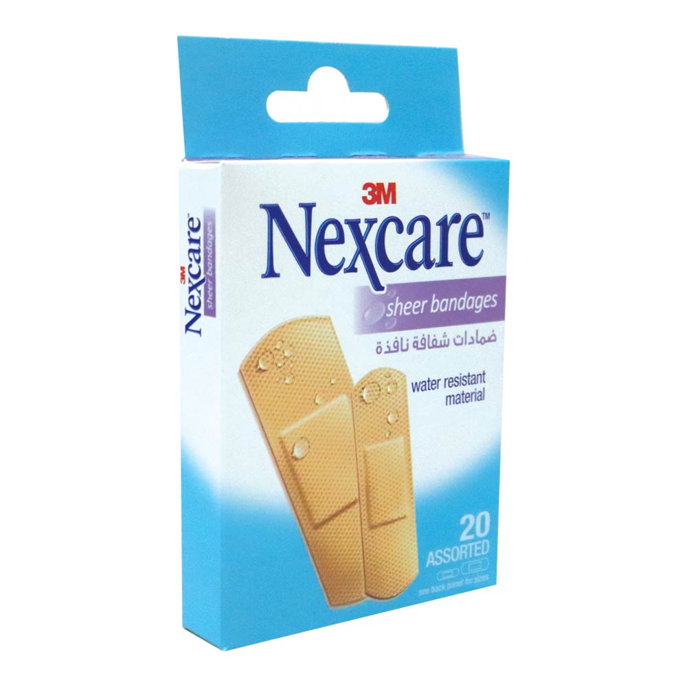 3M Nexcare Sheer Assorted Bandages 20's - Easy Pharmacy LLC