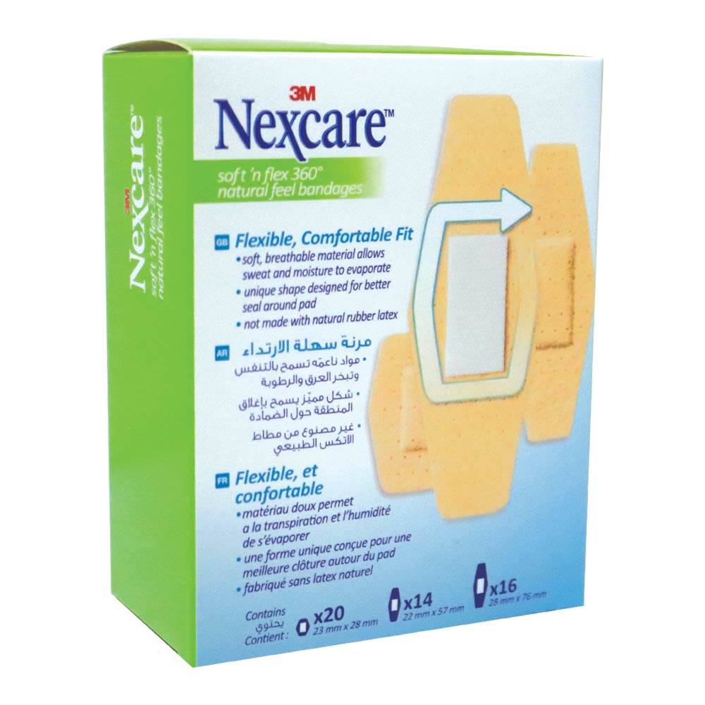 3M Nexcare Soft 'n flex Assorted Bandage 50's - Easy Pharmacy LLC