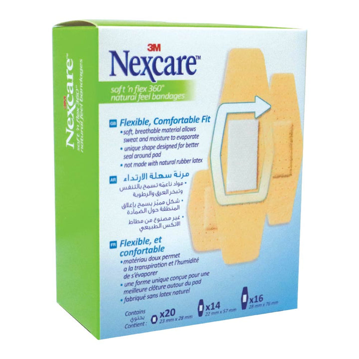 3M Nexcare Soft 'n flex Assorted Bandage 50's - Easy Pharmacy LLC