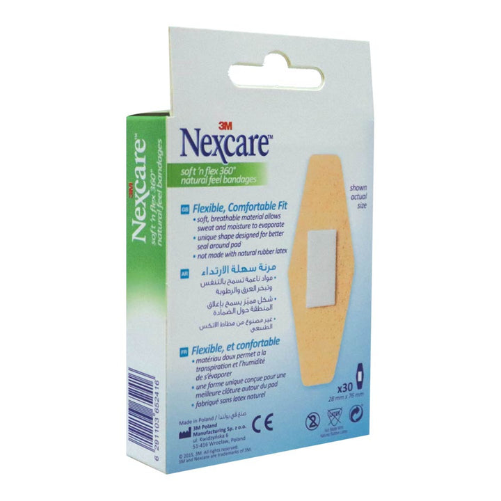 3M Nexcare Soft 'n Flex Bandage 572-30D 30's - Easy Pharmacy LLC