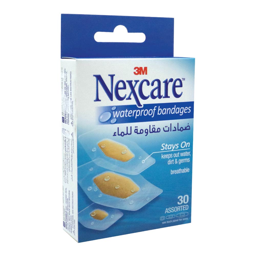 3M Nexcare Waterproof Assorted Bandages 30's - Easy Pharmacy LLC