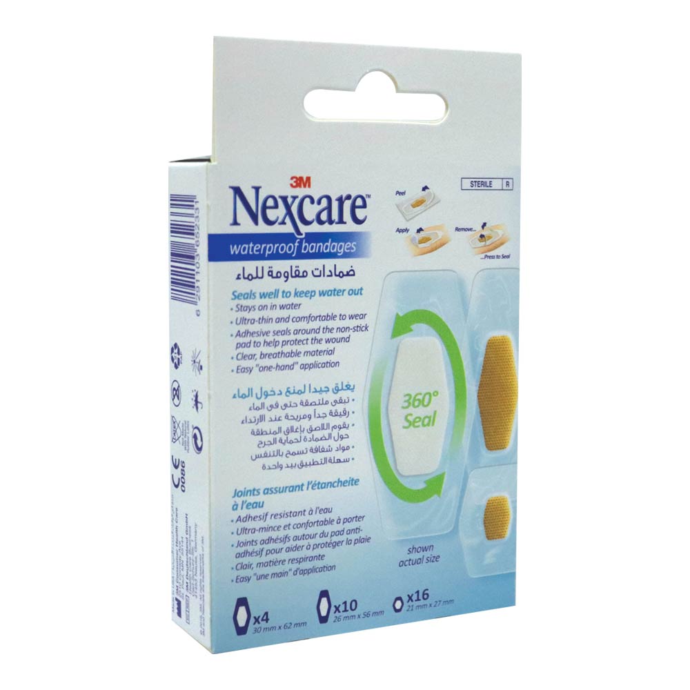 3M Nexcare Waterproof Assorted Bandages 30's - Easy Pharmacy LLC