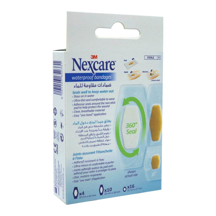 3M Nexcare Waterproof Assorted Bandages 30's - Easy Pharmacy LLC