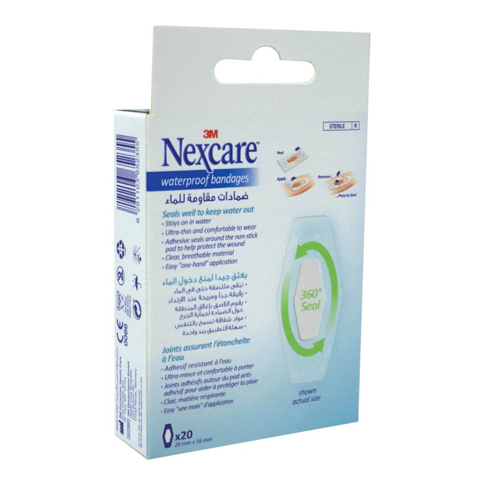 3M Nexcare Waterproof Bandages 20's - Easy Pharmacy LLC
