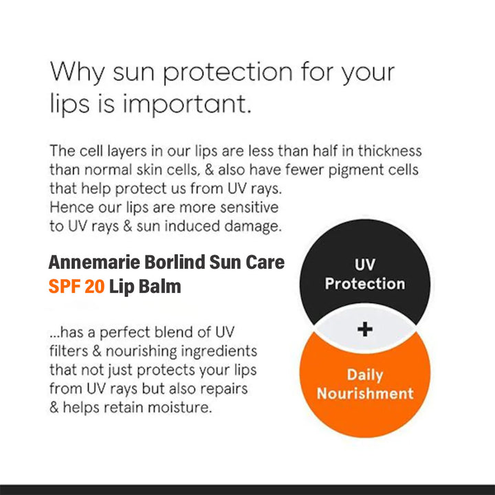Annemarie Borlind Sun Care SPF 20 Lip Balm 4.8g - Easy Pharmacy LLC