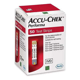 Accu-Chek Performa Test Strips For Diabetic Blood Glucose Testing Pack Of 50 No Coding Required For Performa Meter