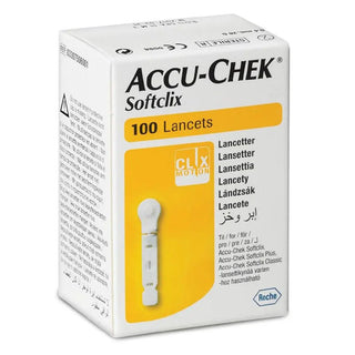 Accu-Chek Softclix Lancets For Diabetic Blood Glucose Testing 28 Gauge Pack Of 100
