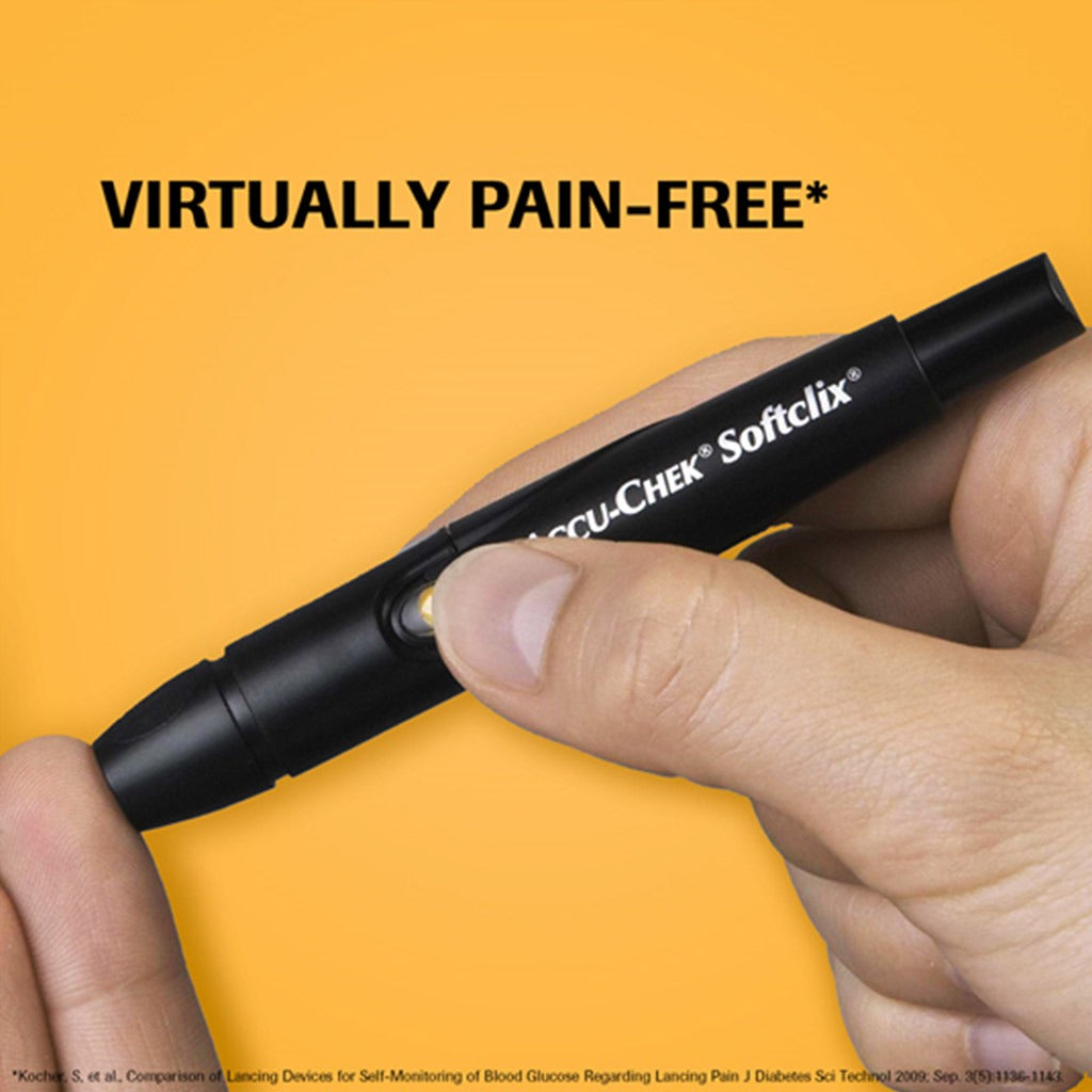 Accu-Chek Softclix Prikpen, Lancing Device For Painless Diabetic Blood Glucose Testing - Easy Pharmacy LLC