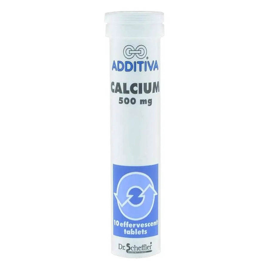 Additiva Calcium 500 mg Effervescent Tablets – Daily Bone & Wellness Support, 10 Count