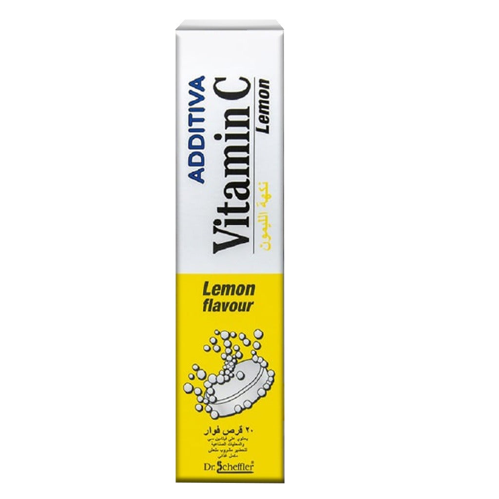 Additiva Vitamin C 1000MG Lemon Effervescent Tablets 20's - Easy Pharmacy LLC