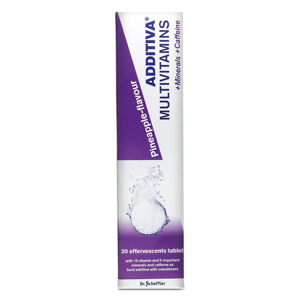 Additiva Multivitamin, Minerals, Caffeine Effervescent Tablets, Pack of 20's - Easy Pharmacy LLC