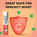 Additiva Vitamin C 1000 mg Red Orange Effervescent Tablets – Daily Immune & Wellness Support, 20 Count