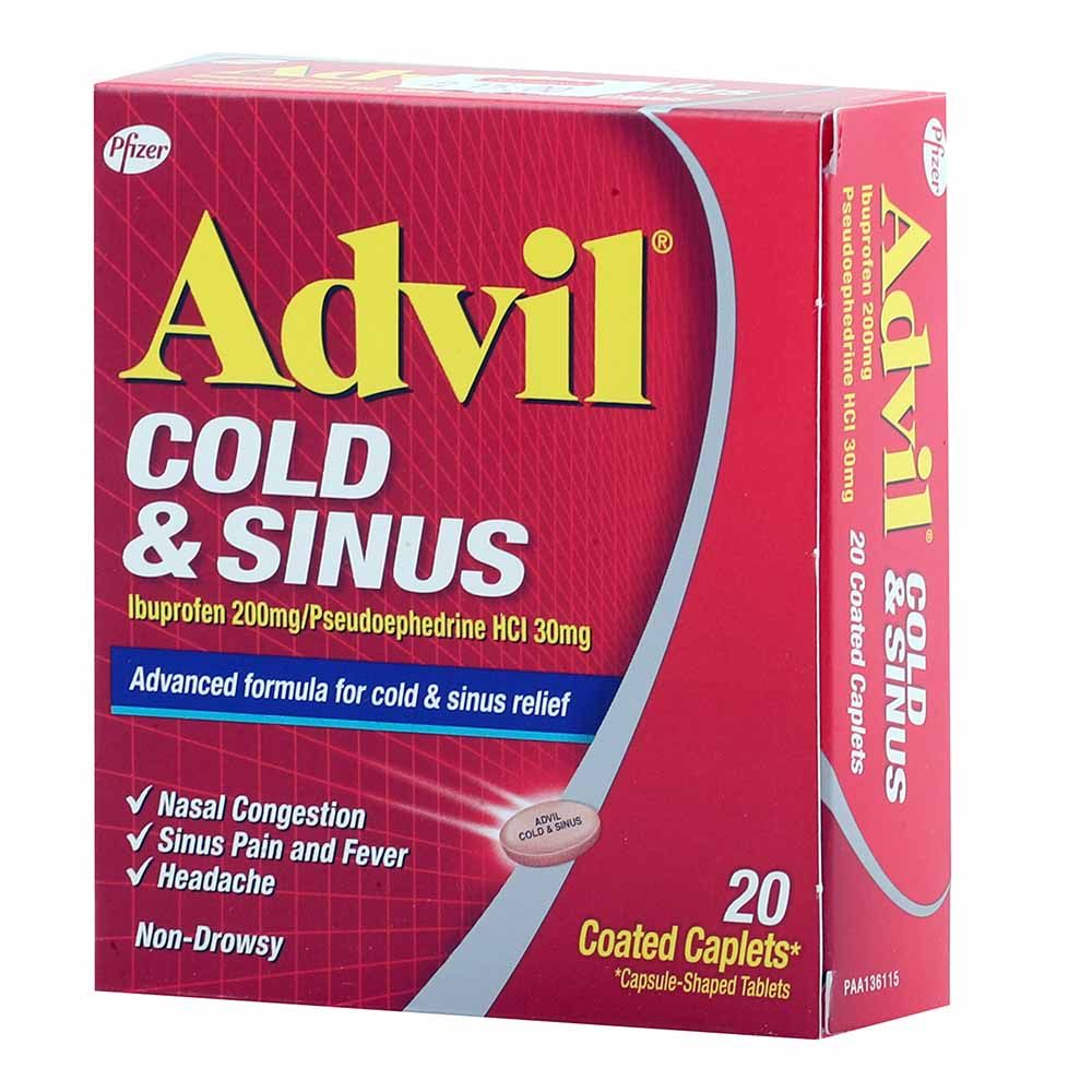 Advil Cold & Sinus Caplet 20's