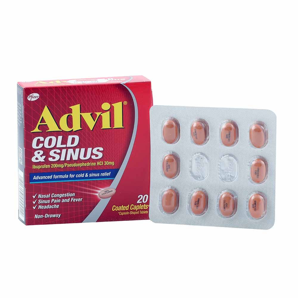 Advil Cold & Sinus Caplet 20's