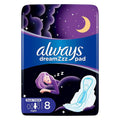 Always Clean & Dry Maxi Thick Night Sanitary Pads With Wings, Pack of 8's