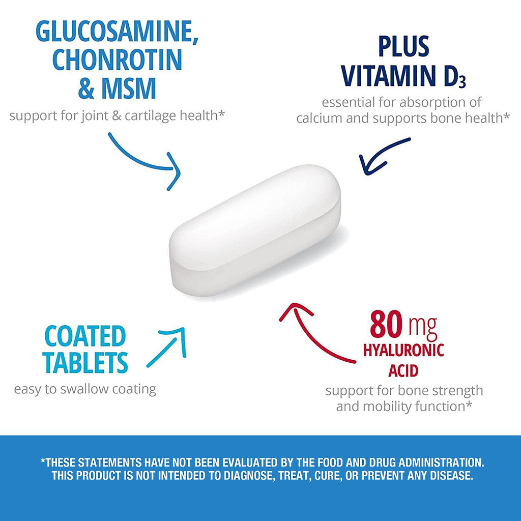21st Century Arthri-Flex Advantage Tablet With MSM, Glucosamine, Chondroitin & Hyaluronic Acid, For Joint Health, Pack of 120's - Easy Pharmacy LLC