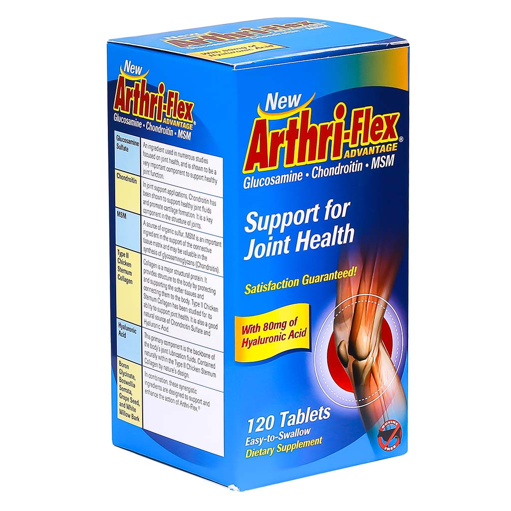 21st Century Arthri-Flex Advantage Tablet With MSM, Glucosamine, Chondroitin & Hyaluronic Acid, For Joint Health, Pack of 120's - Easy Pharmacy LLC
