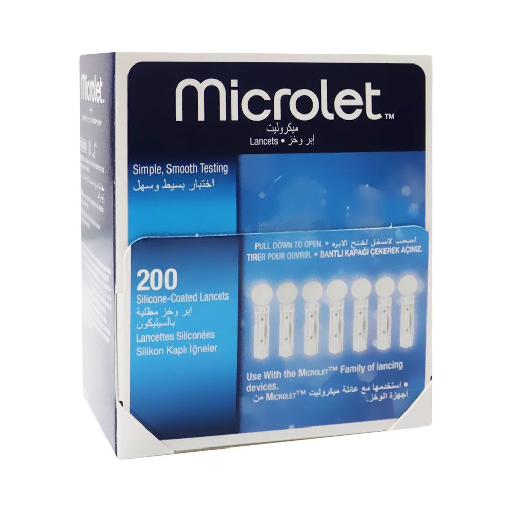 Ascensia Microlet Lancets, Pack of 200's - Easy Pharmacy LLC
