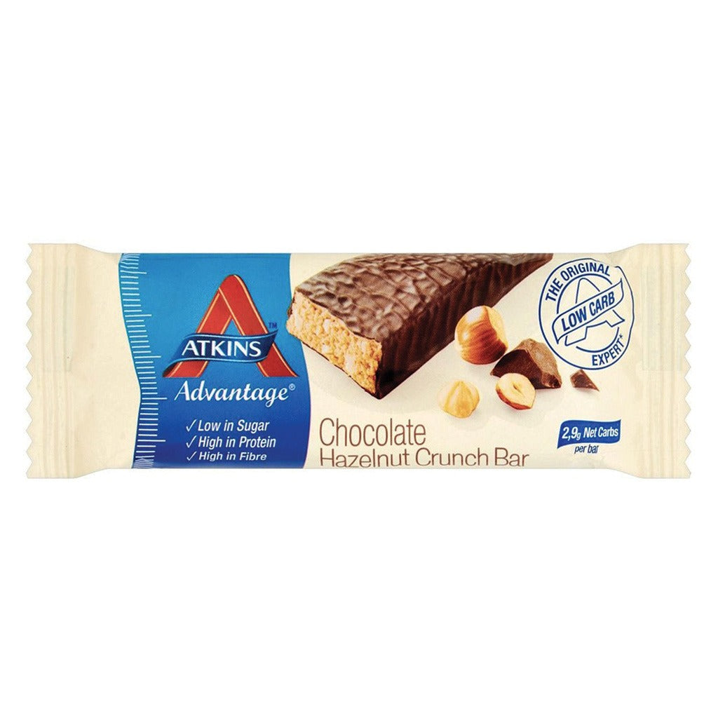 Atkins Advantage Chocolate Hazelnut Crunch Protein Bar 60 g, 1's - Easy Pharmacy LLC