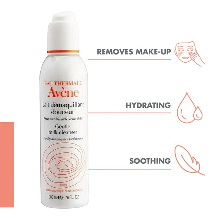 Avene Gentle Milk Cleanser For Dry Skin & Sensitive Skin 200ml - Easy Pharmacy LLC