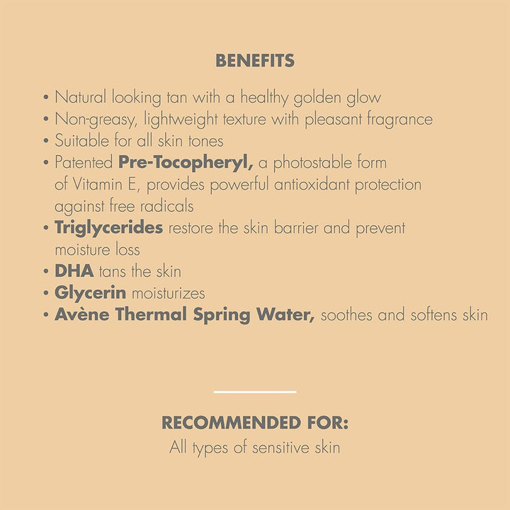 Avene Moisturising Self Tanning Lotion For Sensitive Skin 100ml - Easy Pharmacy LLC