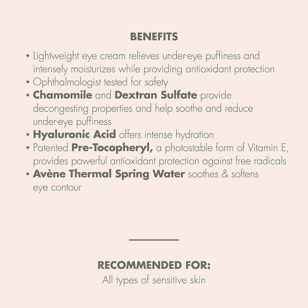 Avene Soothing Eye Contour Cream For Sensitive Skin 10ml - Easy Pharmacy LLC