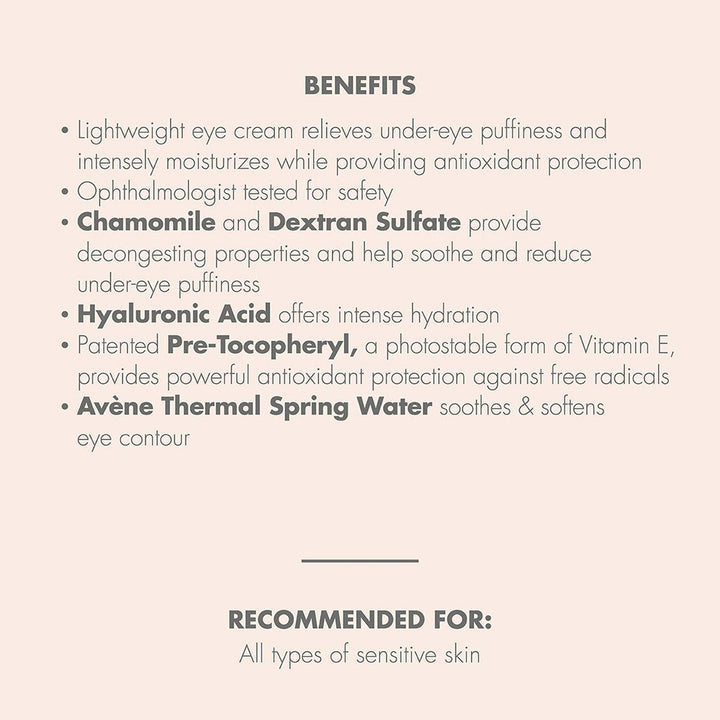 Avene Soothing Eye Contour Cream For Sensitive Skin 10ml - Easy Pharmacy LLC