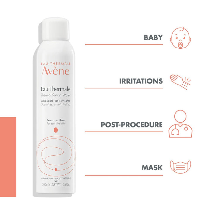 Avene Thermal Spring Water Spray, Soothing & Anti Irritating Water For Sensitive Skin 300ml - Easy Pharmacy LLC