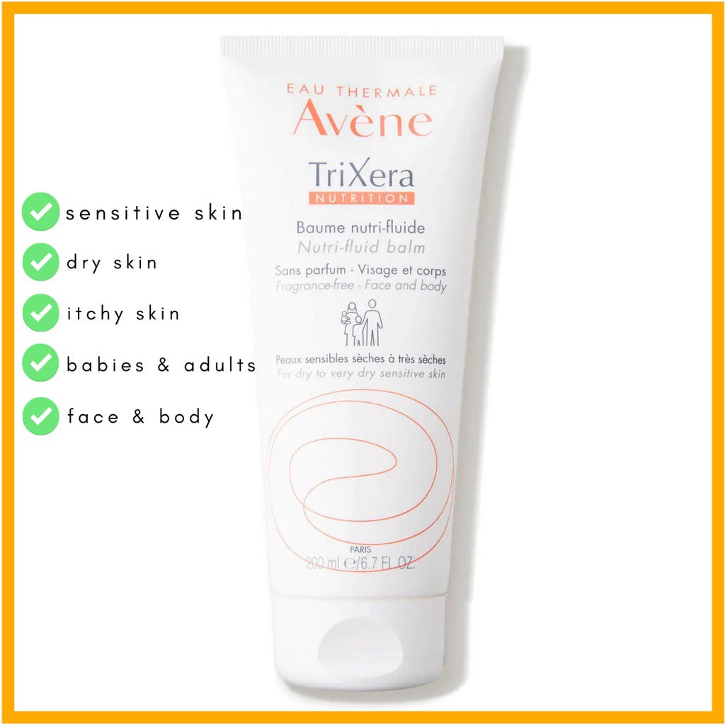 Avene Trixera Nutrition Nutri-Fluid Balm, Emollient Balm For Dry Skin And Sensitive Skin 200ml - Easy Pharmacy LLC